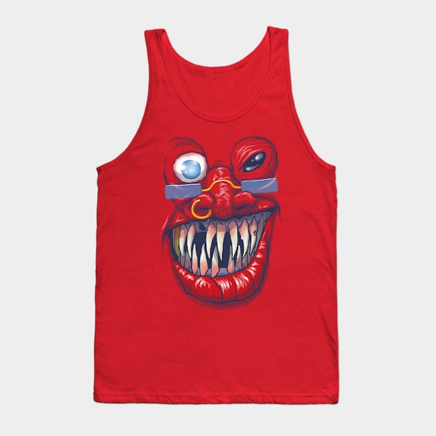 Monster Face One Tank Top by cs3ink